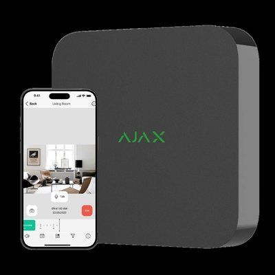 Ajax NVR (8ch) (8EU) black Мережевий&nbsp;відеореєстратор 99-00015025 фото